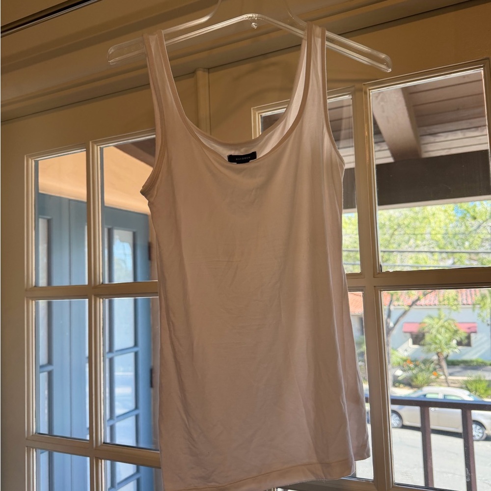 Halogen White Tank Top size small